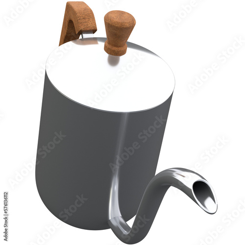3d teapot illustration, for UI, poster, banner, social media post. 3D rendering