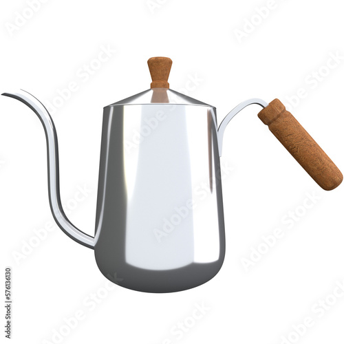 3d teapot illustration, for UI, poster, banner, social media post. 3D rendering