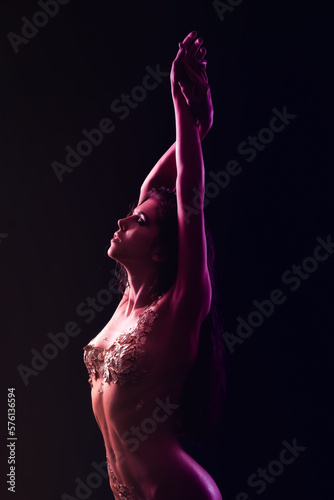 Toned portrait of naked you...