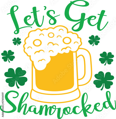 St. Patrick's Day greeting Vector illustration, Saint Patrick holiday quotes SVG design