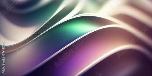 Modern elegant gradient waves in purple and green. Abstract minimalistic background.