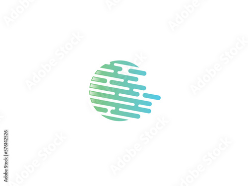 abstract image of an atom with neutrons and protons in the form of planets with orbits.