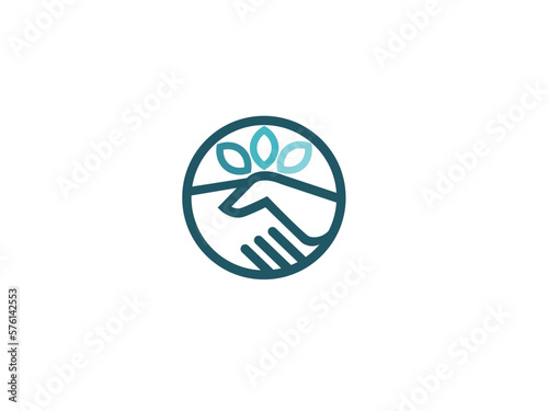 hand shake icon logo design, hand shake illustration, agreement icon