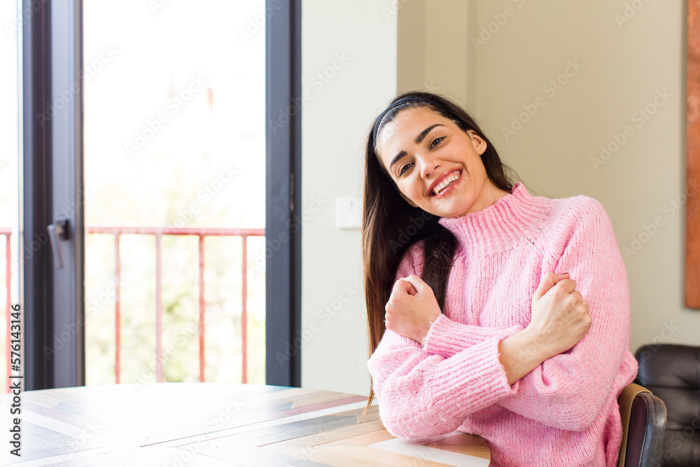 pretty caucasian woman smiling cheerfully and celebrating, with fists clenched and arms crossed, feeling happy and positive pretty caucasian woman smiling cheerfully and celebrating, with fists clenched and arms crossed, feeling happy and positive