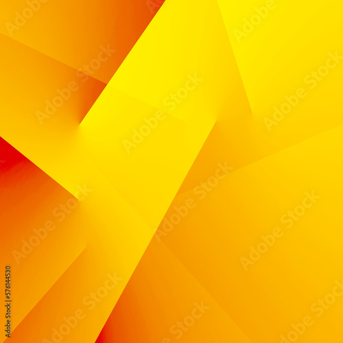 Obraz na płótnie Bright golden yellow orange red abstract background for design. Geometric shape. Triangles, squares, diagonal lines. Color gradient. 3d effect. Modern. Futuristic. Minimal. Web banner. Colorful. w salonie