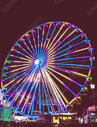 ferris wheel in night