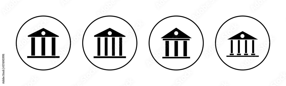 Bank icon vector for web and mobile app. Bank sign and symbol, museum, university Bank icon vector for web and mobile app. Bank sign and symbol, museum, university