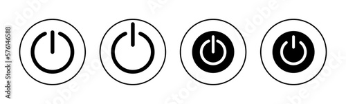 Power icon vector for web and mobile app. Power Switch sign and symbol. Electric power