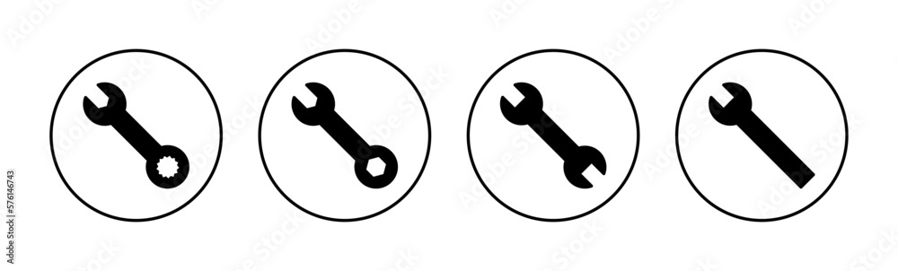 Wrench icon vector for web and mobile app. repair icon. tools sign and symbol Wrench icon vector for web and mobile app. repair icon. tools sign and symbol
