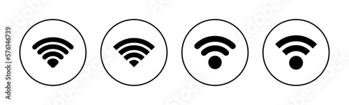 Wifi icon vector for web and mobile app. signal sign and symbol. Wireless  icon