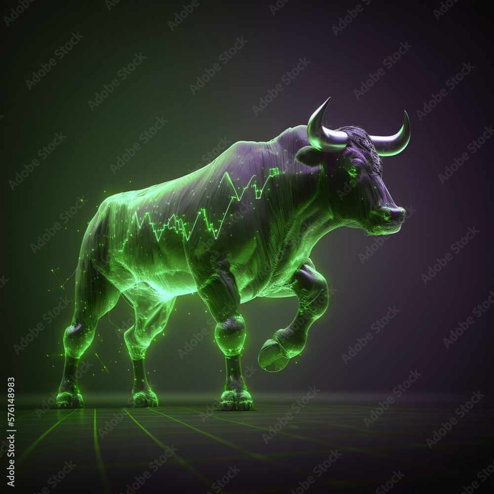 business purchase represented by a bull