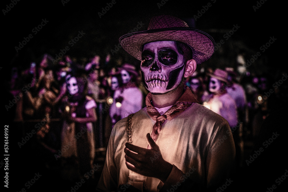 Person with Skull and Crossbones Día de Muertos Day of the Dead Person with Skull and Crossbones Día de Muertos Day of the Dead