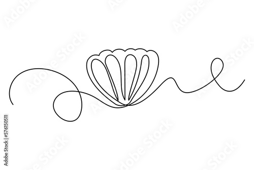 Gem line in linear style. Vector illustration.