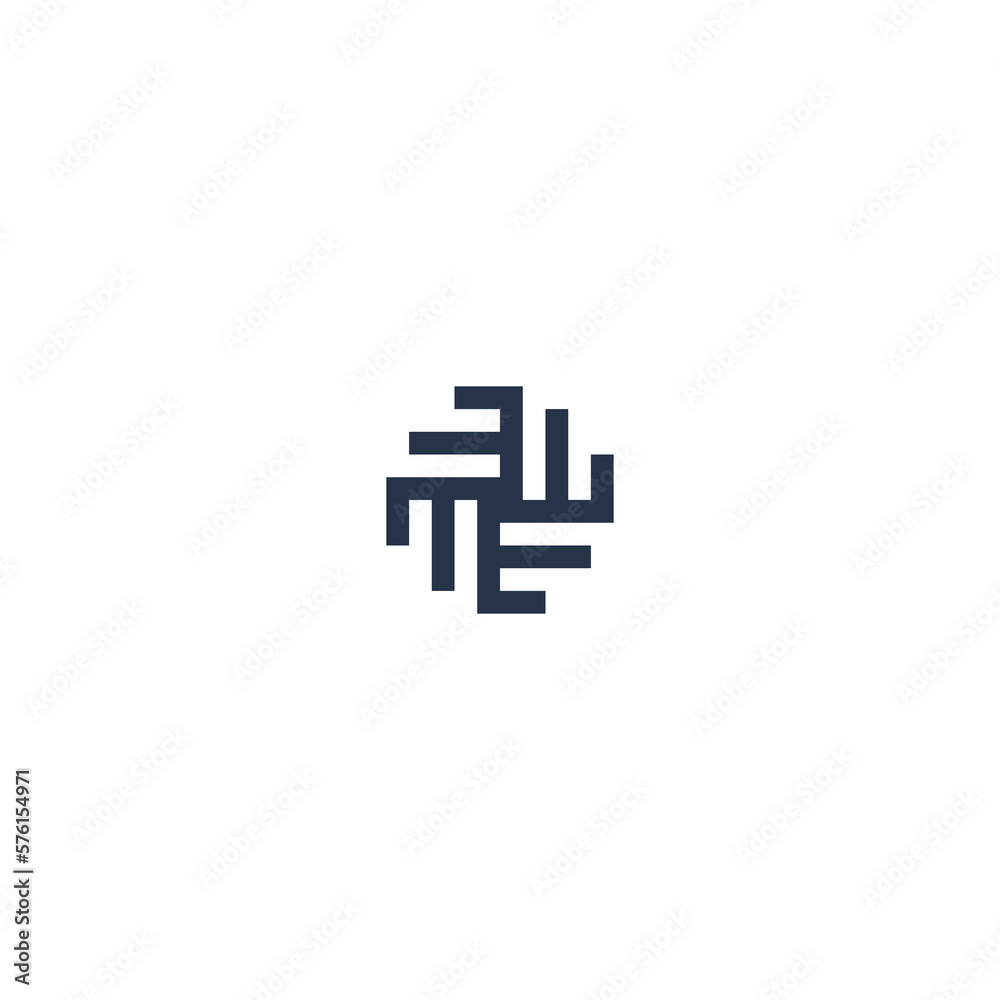 Obraz premium pattern of lines logo design