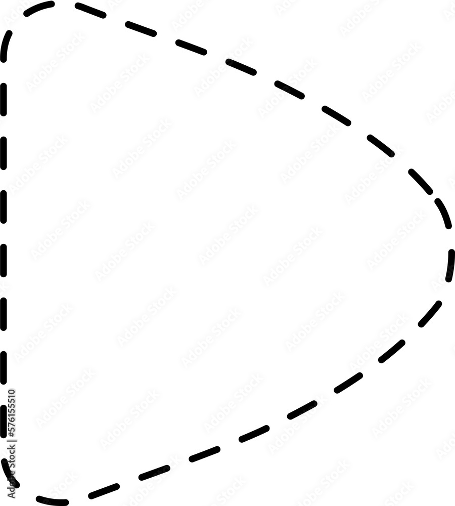 Triangle dash line Triangle dash line