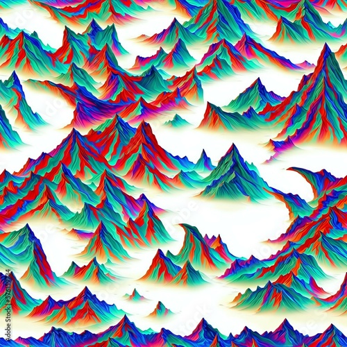  mult collored patterns {AI generate} photo