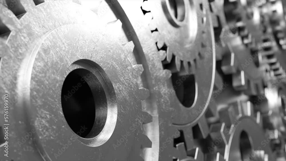 Industrial video background with gears. 3d animation. Industrial video background with gears. 3d animation.