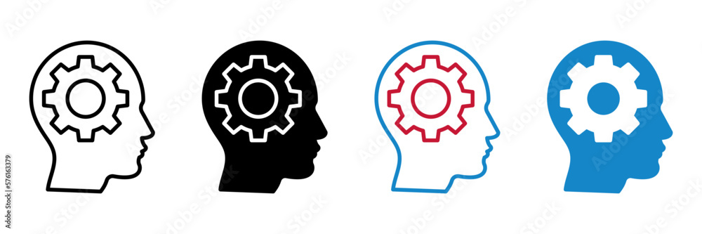 Brain process, thinking icon. sign for mobile concept and web design. vector illustration Brain process, thinking icon. sign for mobile concept and web design. vector illustration
