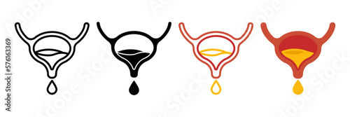 Bladder icon. sign for mobile concept and web design. vector illustration