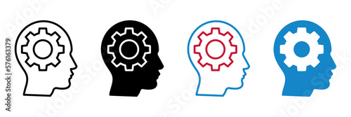 Brain process, thinking icon. sign for mobile concept and web design. vector illustration