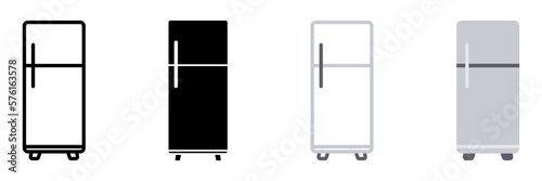 Refrigerator icon. sign for mobile concept and web design. vector illustration
