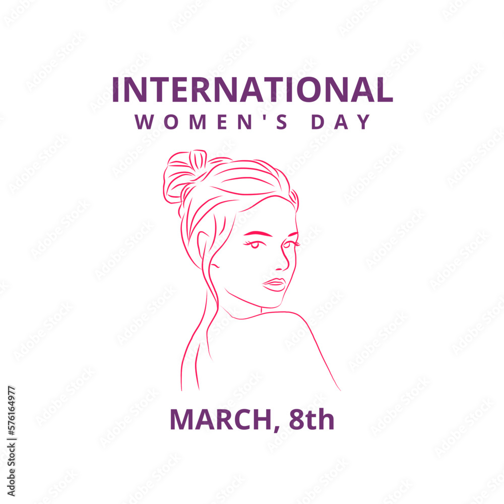 Obraz premium International Women's Day (IWD) is a global holiday celebrated annually on March 8 as a focal point in the women's rights movement, bringing attention to issues such as gender equality, reproductive.