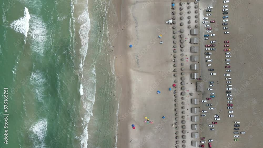 Aerial dron view from Tampico beach.