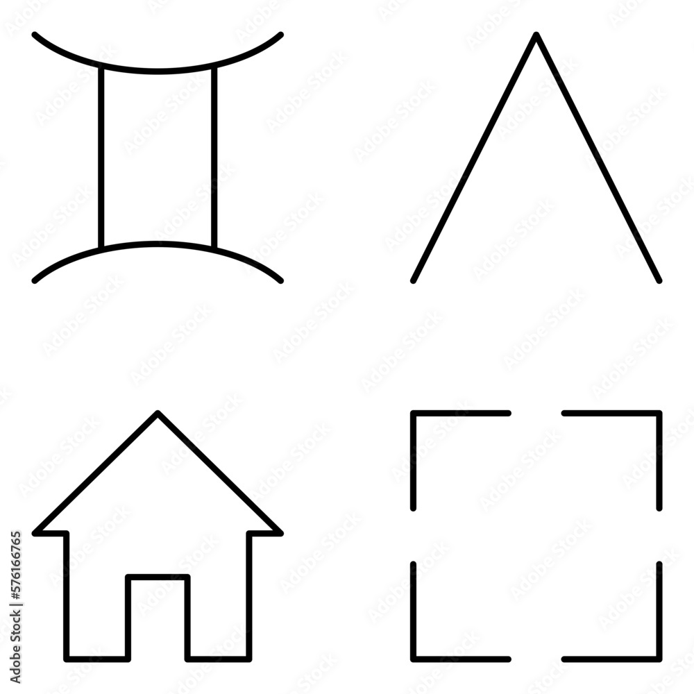 Fototapeta premium Symbol Vector Line Icons