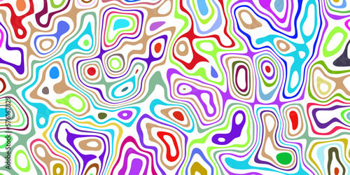 Multicolor vector banner, psychedelic background