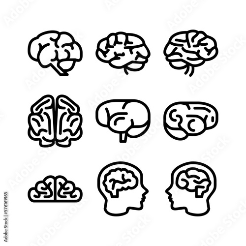 brain icon or logo isolated sign symbol vector illustration - high quality black style vector icons 