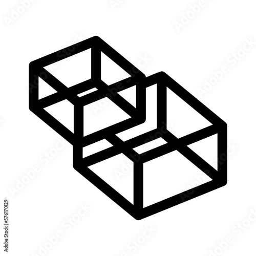 cube icon or logo isolated sign symbol vector illustration - high quality black style vector icons
