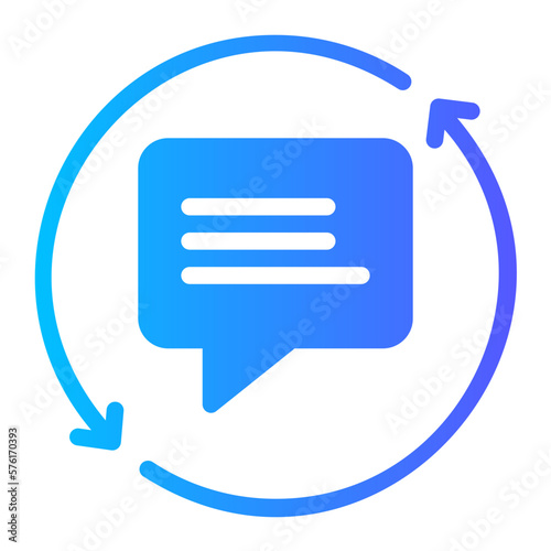 chat gradient icon