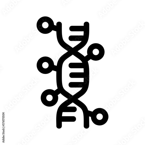 dna spiral icon or logo isolated sign symbol vector illustration - high quality black style vector icons
