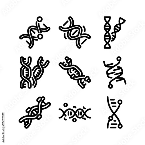 dna spiral icon or logo isolated sign symbol vector illustration - high quality black style vector icons 