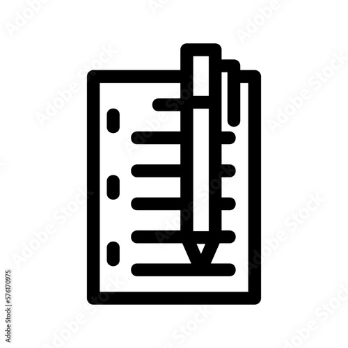 essay icon or logo isolated sign symbol vector illustration - high quality black style vector icons

