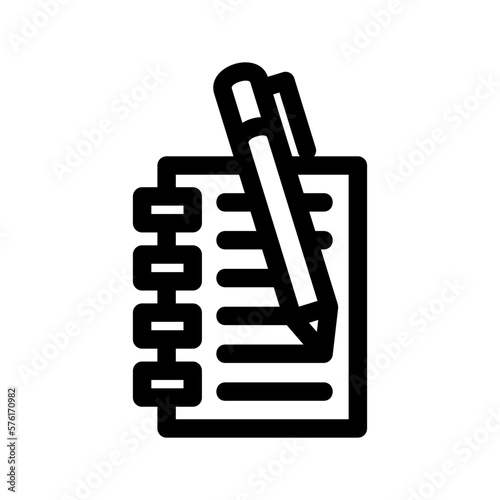 essay icon or logo isolated sign symbol vector illustration - high quality black style vector icons
