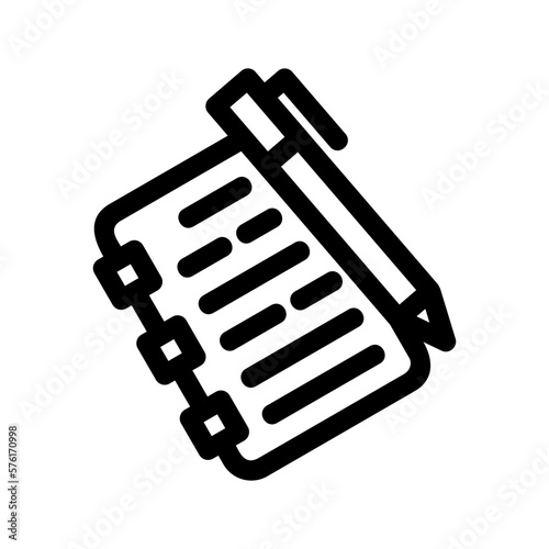 essay icon or logo isolated sign symbol vector illustration - high quality black style vector icons
