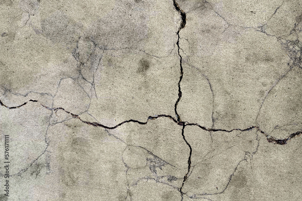 Obraz premium Home building problem. Wall cracked.