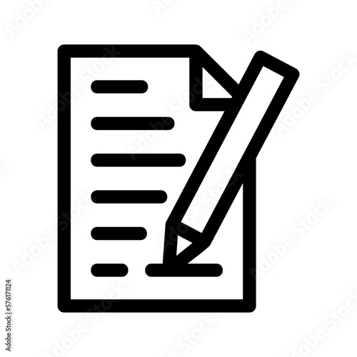 essay icon or logo isolated sign symbol vector illustration - high quality black style vector icons
