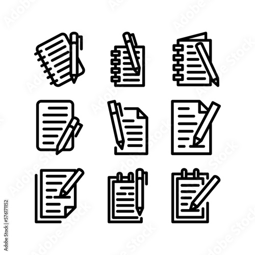 essay icon or logo isolated sign symbol vector illustration - high quality black style vector icons
