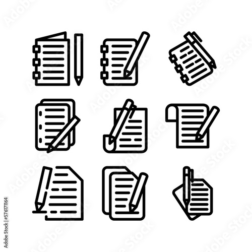 essay icon or logo isolated sign symbol vector illustration - high quality black style vector icons
