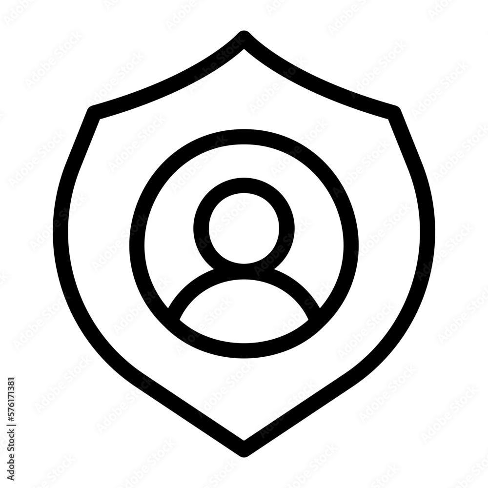 user protection line icon user protection line icon