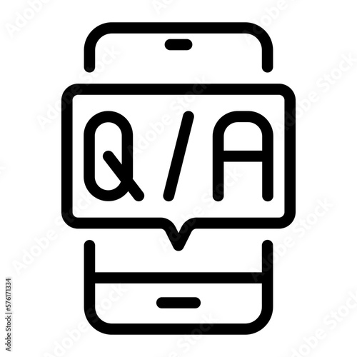 qa line icon
