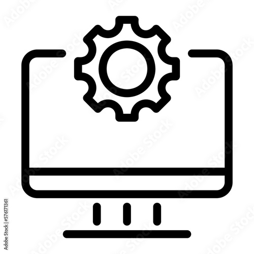 settings line icon