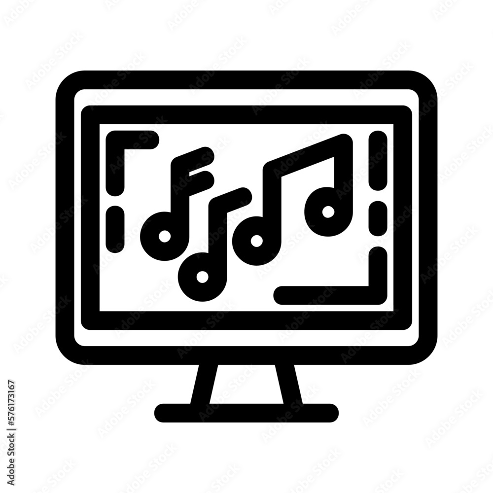 music icon or logo isolated sign symbol vector illustration - high quality black style vector icons
