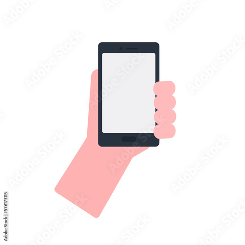 スマホを持つ