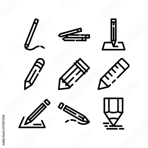 pencil icon or logo isolated sign symbol vector illustration - high quality black style vector icons 