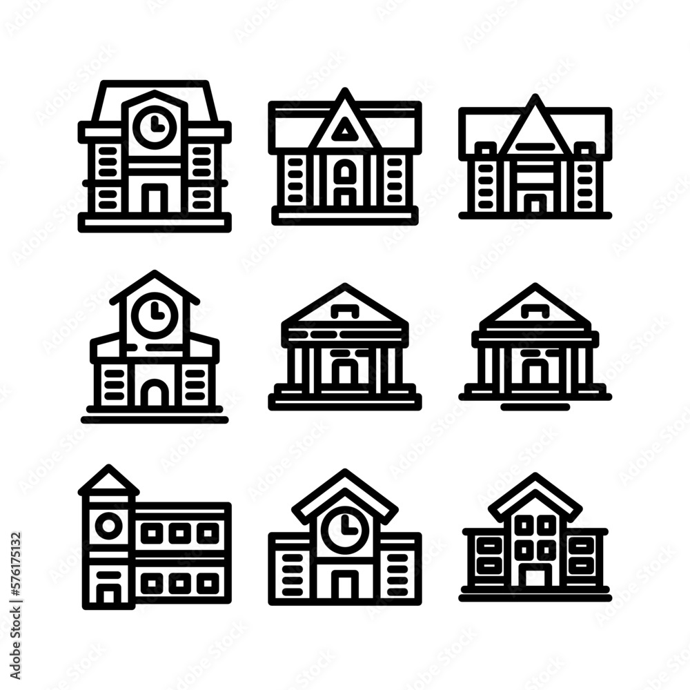 university icon or logo isolated sign symbol vector illustration - high quality black style vector icons

