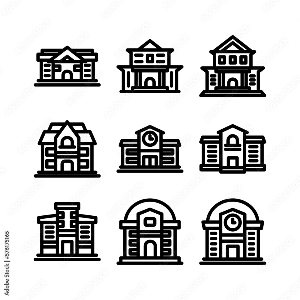 Fototapeta premium university icon or logo isolated sign symbol vector illustration - high quality black style vector icons 