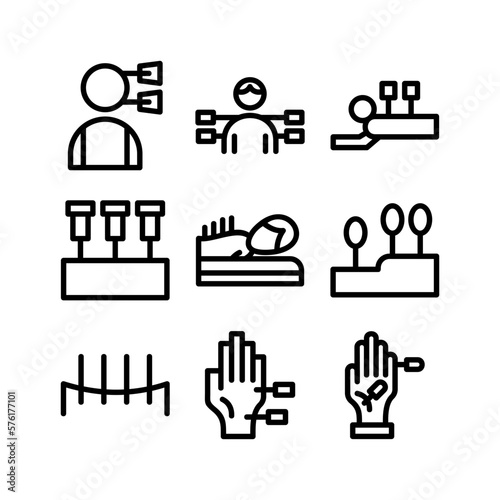 acupuncture icon or logo isolated sign symbol vector illustration - high quality black style vector icons 